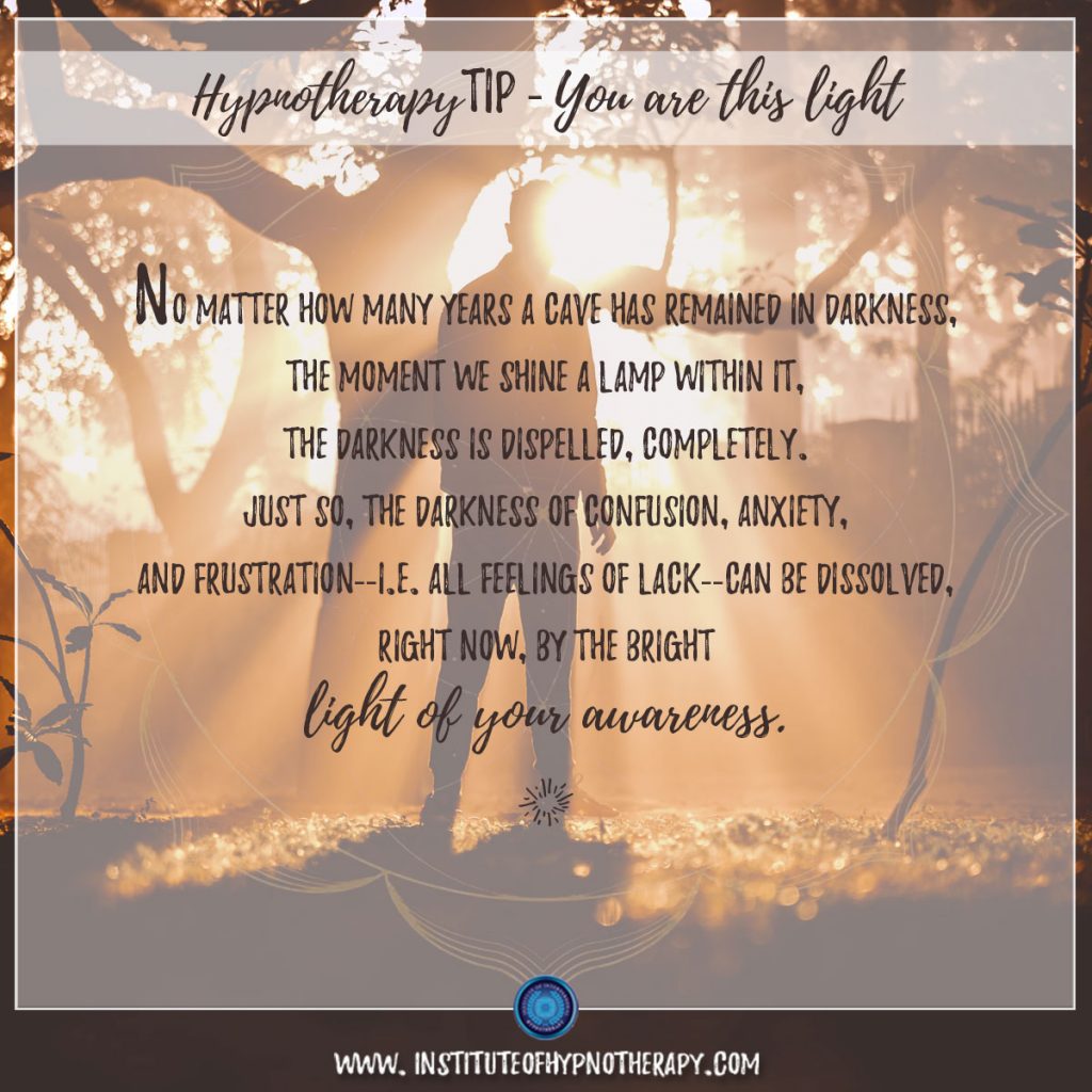 Hypnotherapy Tip : You Are This Light