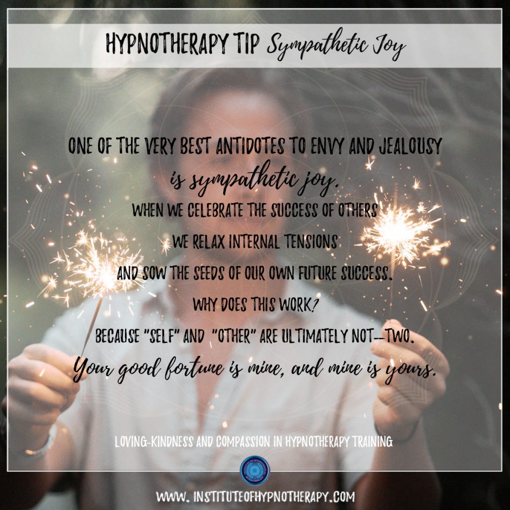 Hypnotherapy Tip Sympathetic Joy