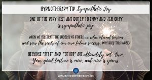 Hypnotherapy Tip Sympathetic Joy